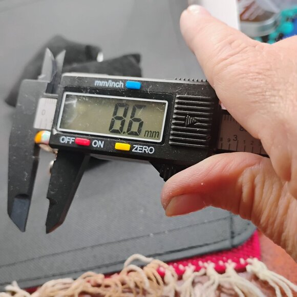 Signed SM Sterling Heart Shaped Inlay Gemstone Pendant Reversible Double Sided - Picture 10 of 11